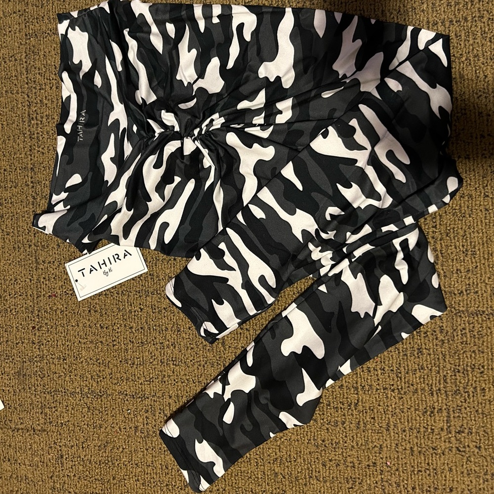 Camo Tahira by KB Butt Scrunch Leggings